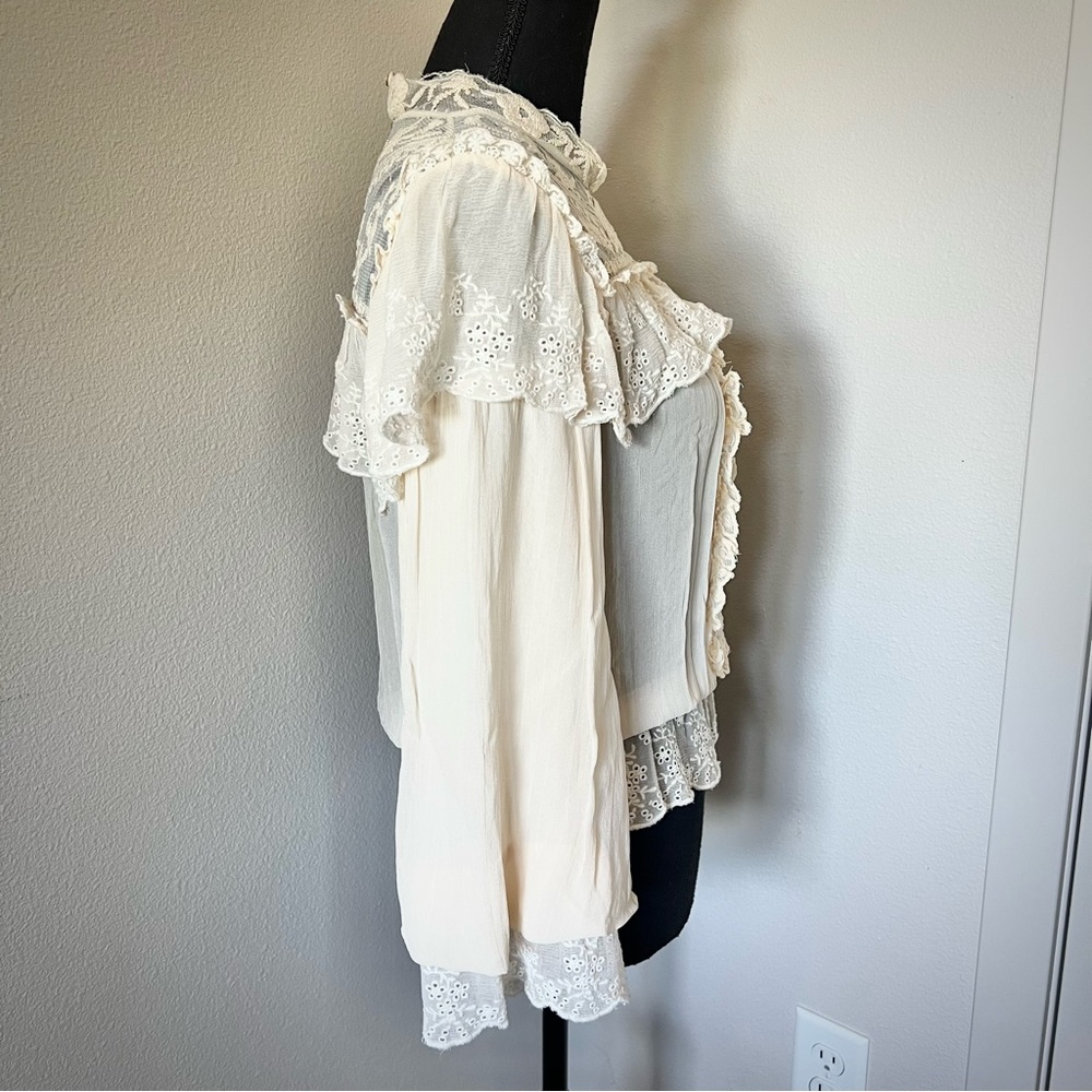 RARE EXC • Free People Florence Victorian Blouse • - Picture 7 of 11